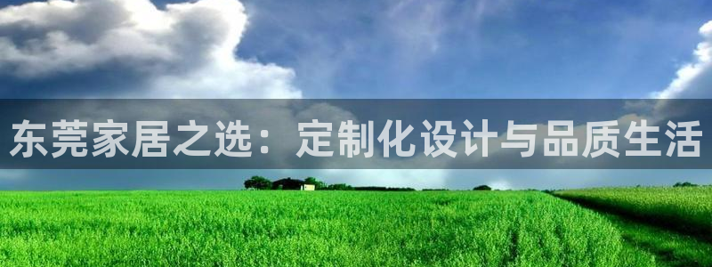 先锋娱乐播报：东莞家居之选：定制化设计与品质生活